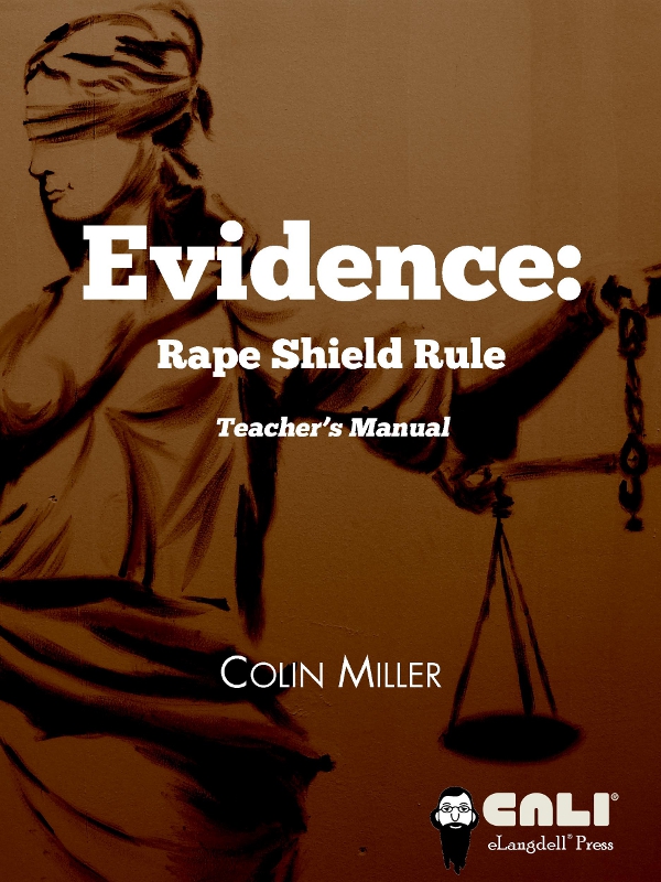 Cover image for Evidence: Rape Shield Rule